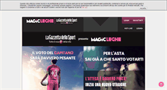 Desktop Screenshot of magicleghe.gazzetta.it